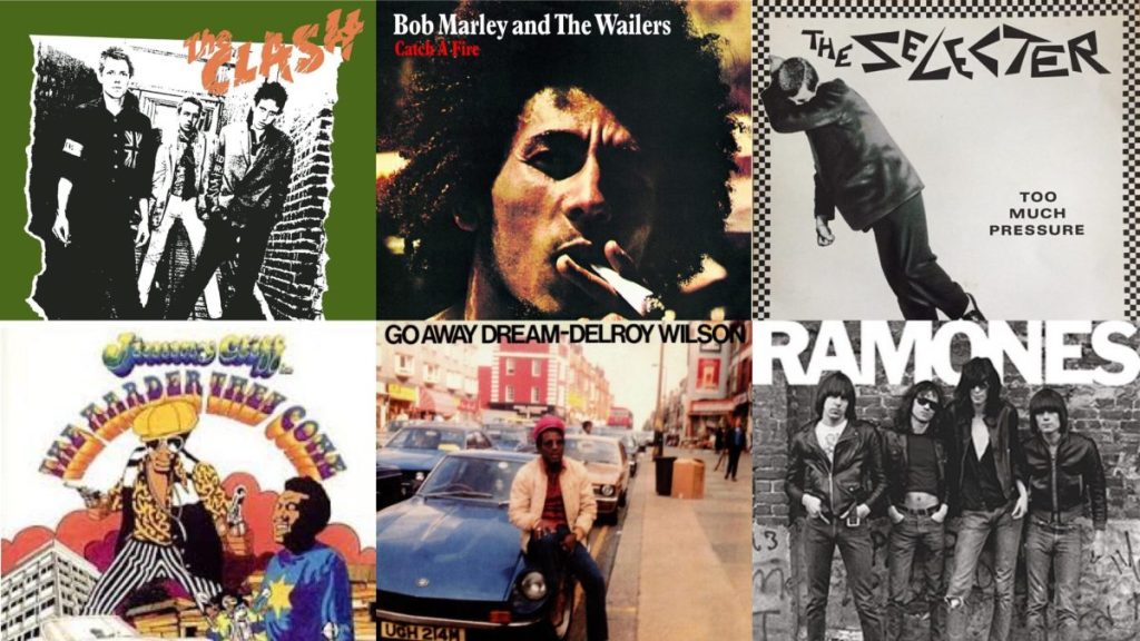 A collage of various music covers including bob marley and the wailers.