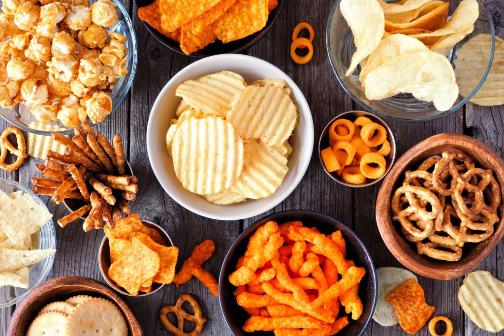 A table full of different types of food.