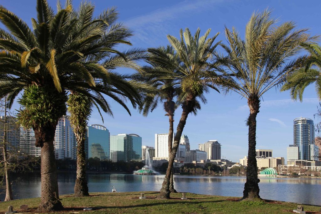 A view of the city from across the water.