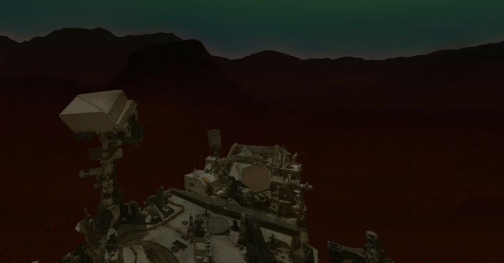 NASA’s Perseverance Mars Rover Spotted a Northern Lights-Like Green Glow