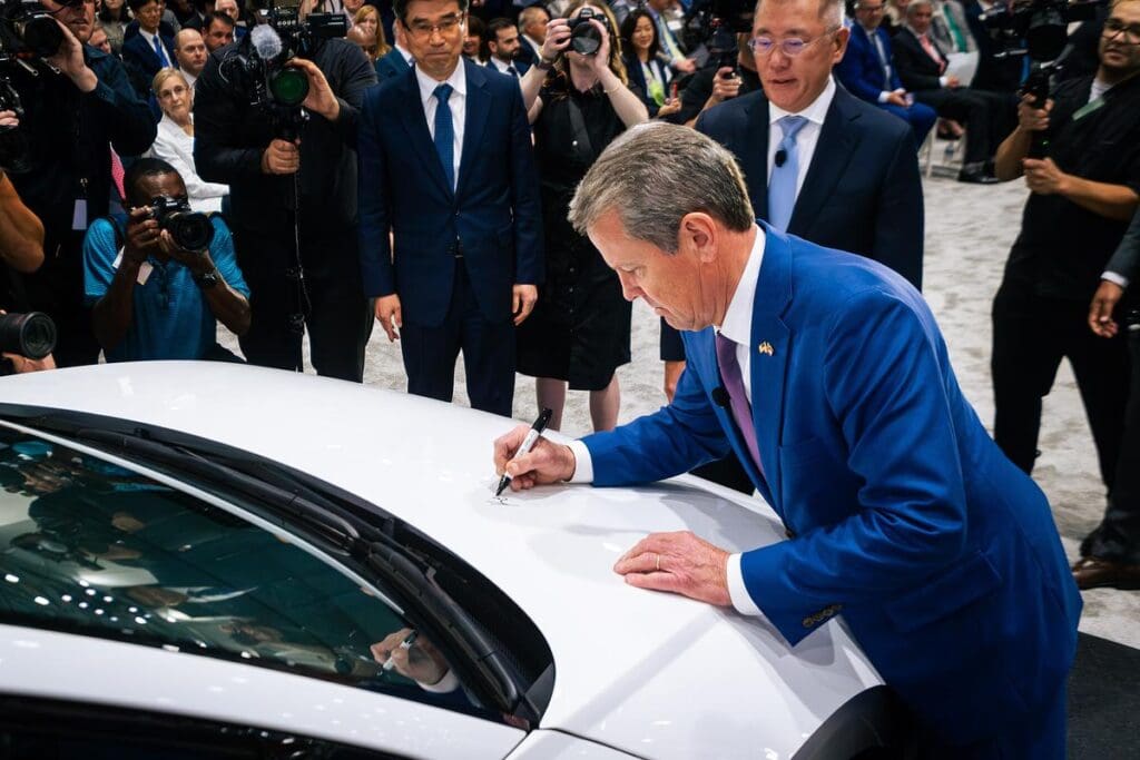 Georgia united state legislators caution Trump’s recommended budget plan endangers to digestive tract state’s expanding EV production Georgia U.S. senators warn Trump’s proposed budget threatens to gut state’s growing EV manufacturing