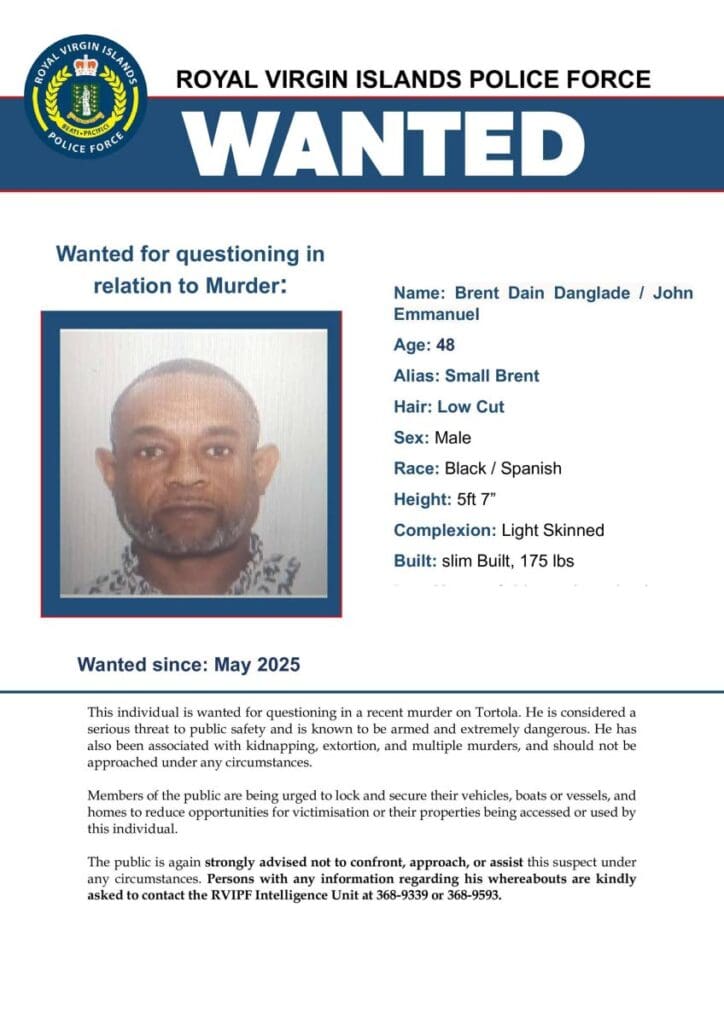 'Very dangerous' Trini wanted in British Virgin Islands