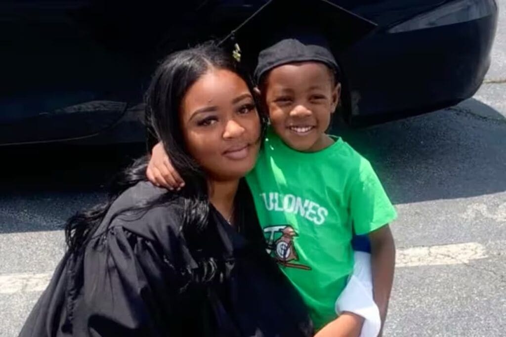 Adriana Smith with her son. Photo courtesy of GoFundMe.