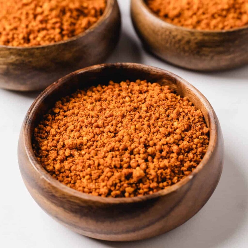 Suya Seasoning (Yaji) – Reduced Carbohydrate Africa Suya spice in a wooden bowl