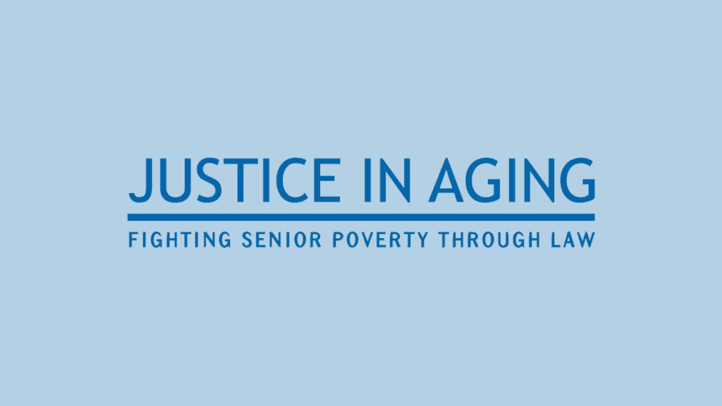 Justice in Aging logo;