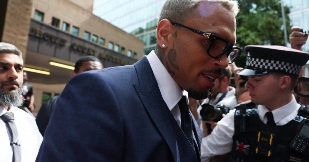 Chris Brown pleads not guilty to beating music producer with bottle in London nightclub in 2023