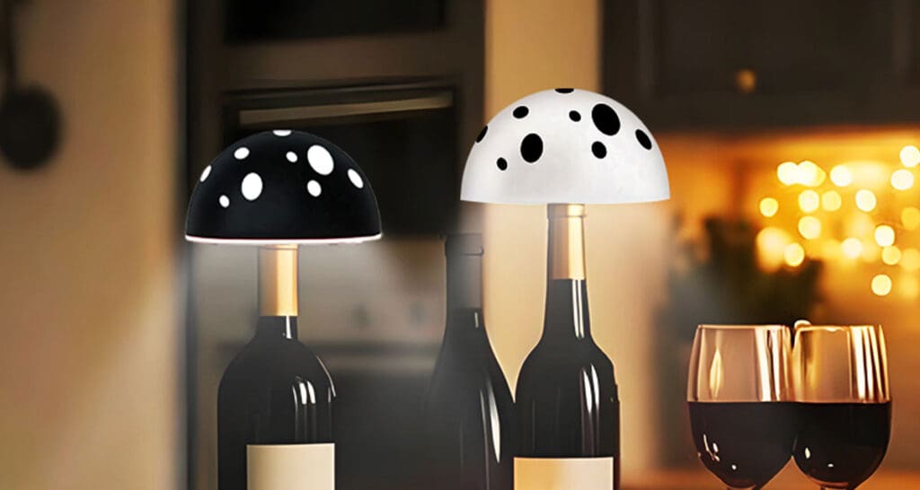 Save 40% Off These Cool Mushroom Bottle Lamps Before It's Too Late