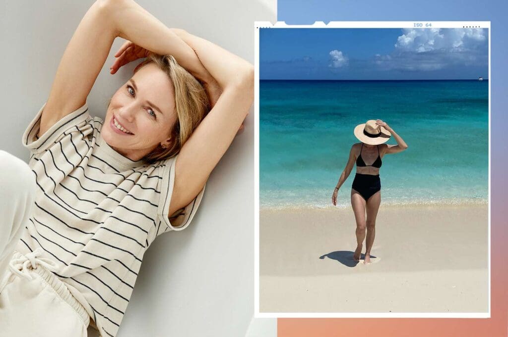 Naomi Watts on the Moment at the Airport That Brings Her Joy Naomi Watts portrayed relaxing indoors and enjoying a sunny beach day