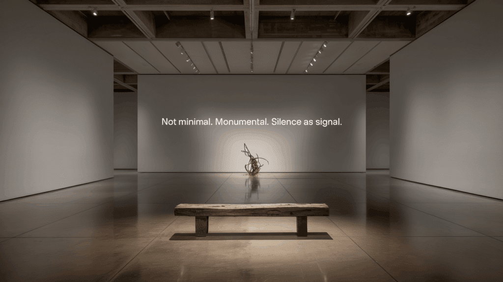 The Empty Room Principle – Why Silence Builds Cultural Power