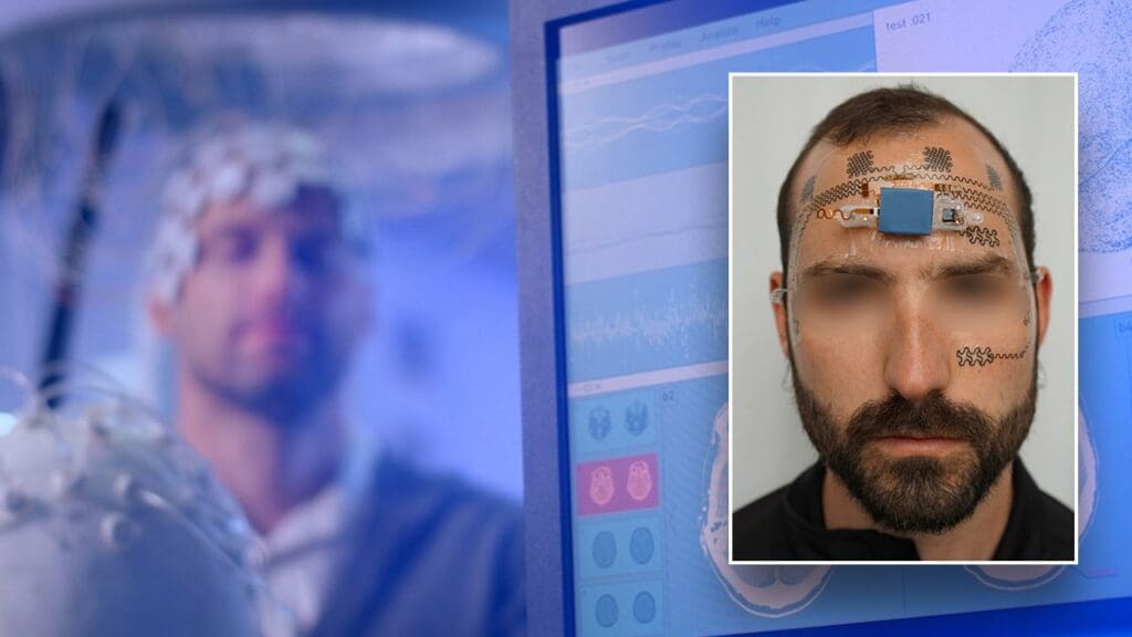 Researchers develop face 'e-tattoo' to track mental workload in high-stress jobs