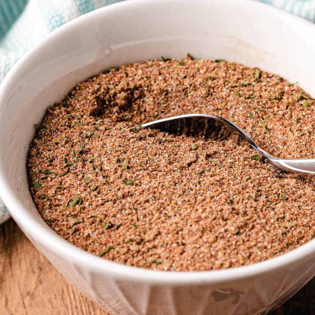 All Objective Flavoring – Reduced Carbohydrate Africa all purpose seasoning in a white bowl