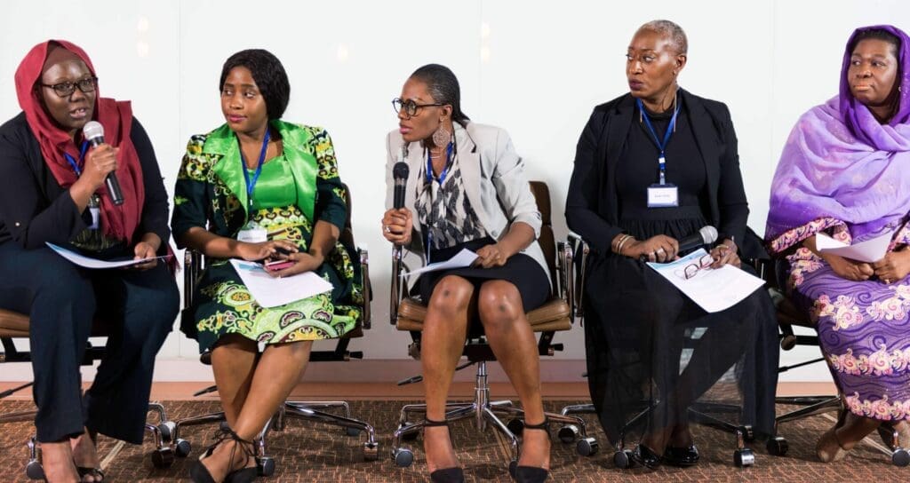 Black Businesswomen on a panel