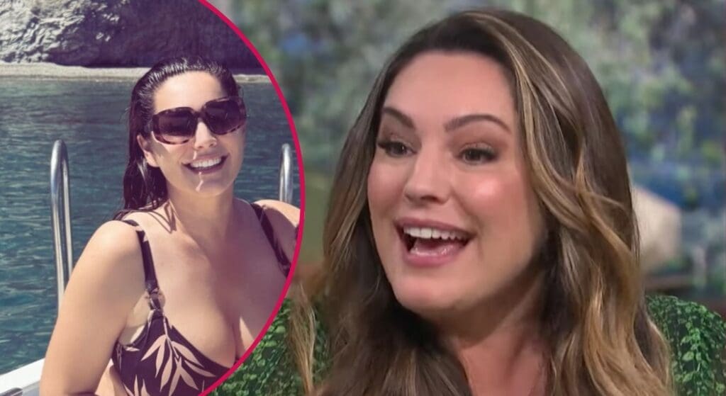 Kelly Brook hailed for showing off her 'non size zero body' in busty bikini pic