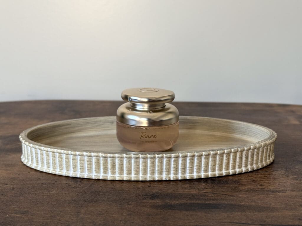 Rare Beauty Rare Eau de Parfum Bottle Rare Beauty Rare Eau de Parfum bottle with its accessible, travel-friendly design, created under Selena Gomez’s vision for inclusivity and luxury fragrance at an approachable price.