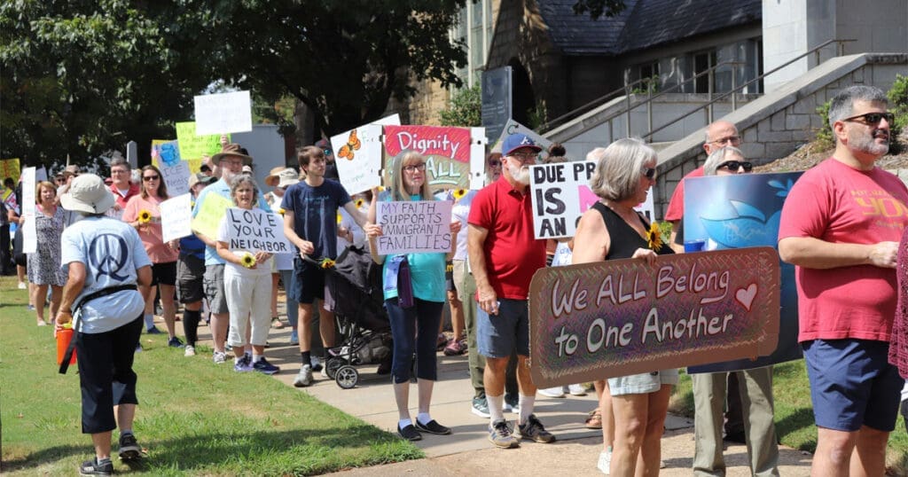 Athens faith communities march to resist mass deportation