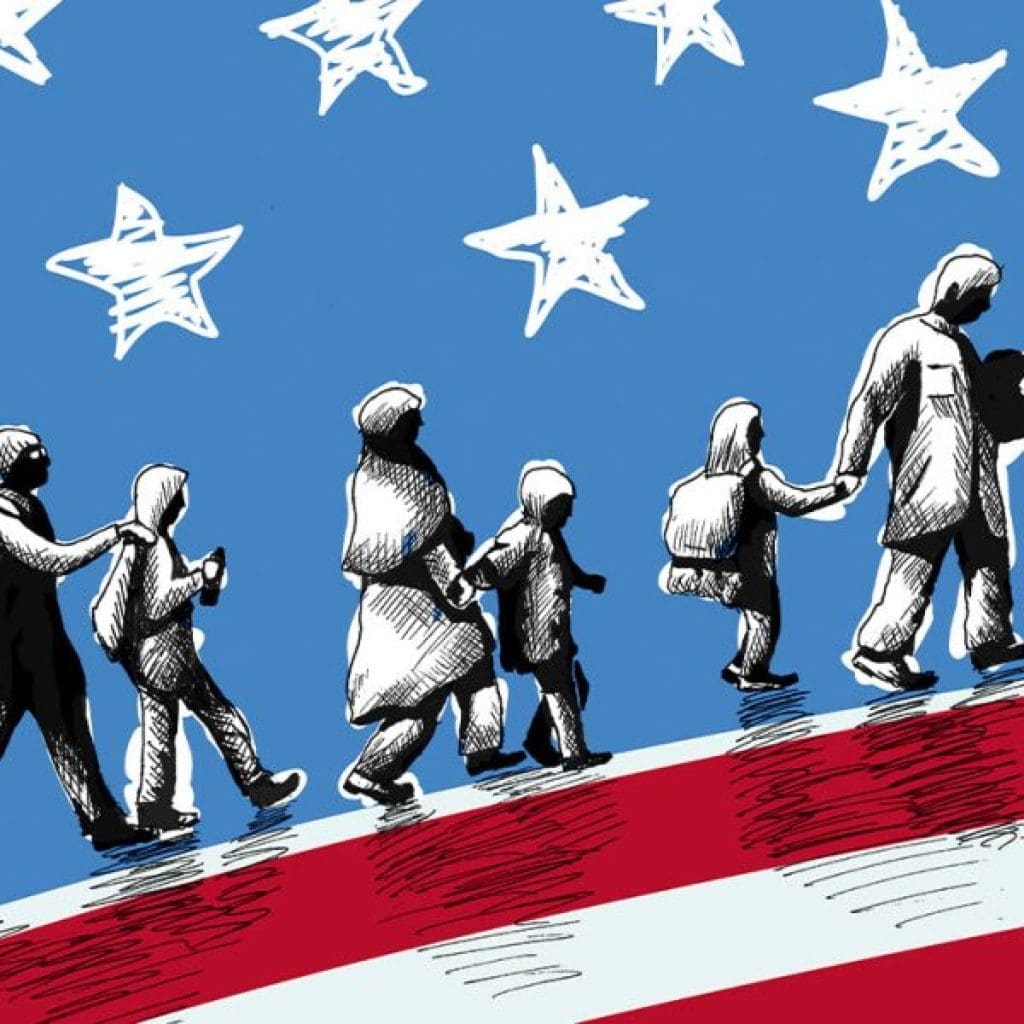 Concept of difficulties that immigrants suffer trying to enter in Usa. (Photo by Marcos Silva)