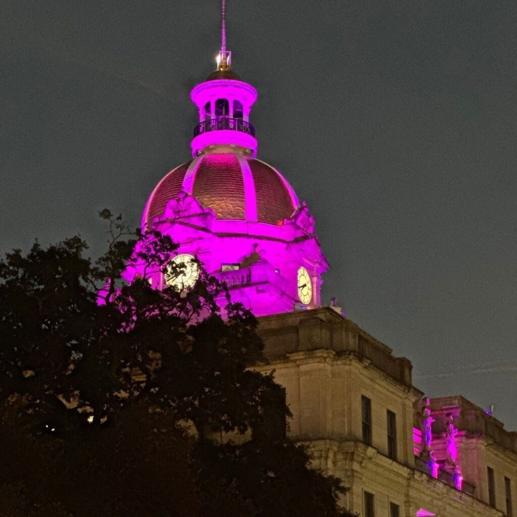 City Hall to Light Up Purple in Observance of Domestic Violence Awareness Month • Savannah, GA