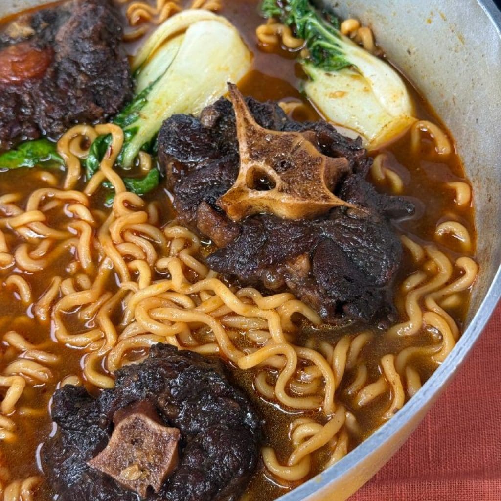 Easy Jamaican Oxtail Ramen Dish