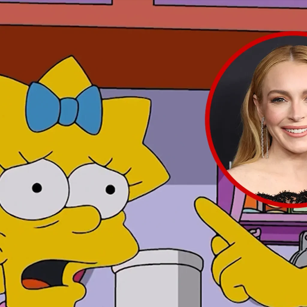 Lindsay Lohan Posts Teaser of Her Debut as Future Maggie on 'The Simpsons'