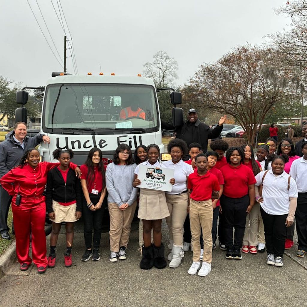 Hubert Student Wins Savannah Contest to Name City’s New Pothole Filler Truck