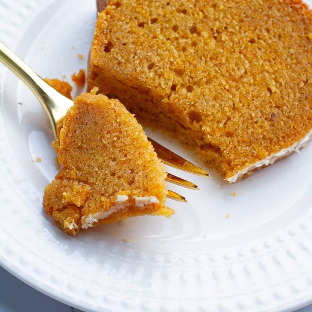 slice of Sweet Potato Pound Cake