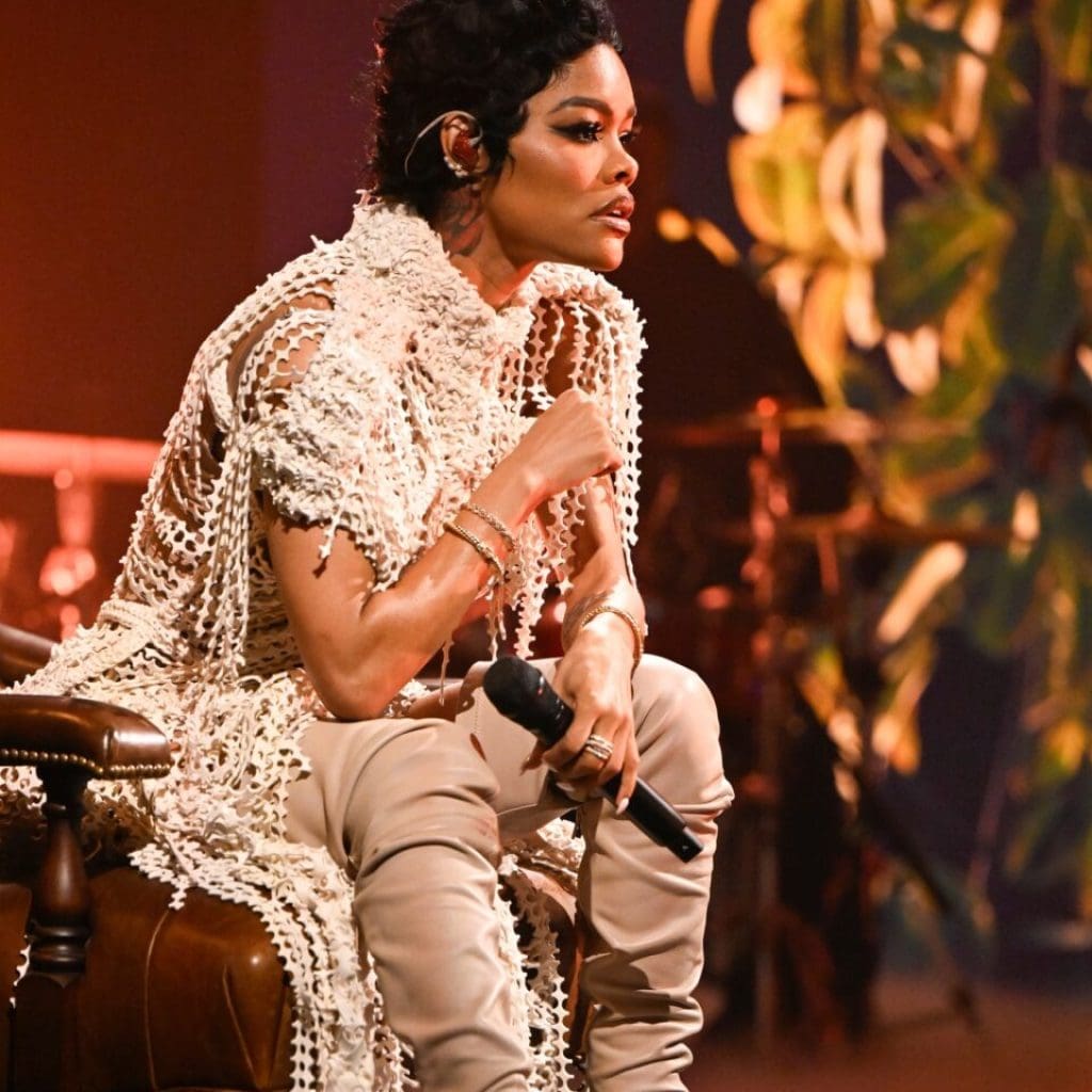 Celebrity Style: Teyana Taylor Knit Dress On Jimmy Fallon