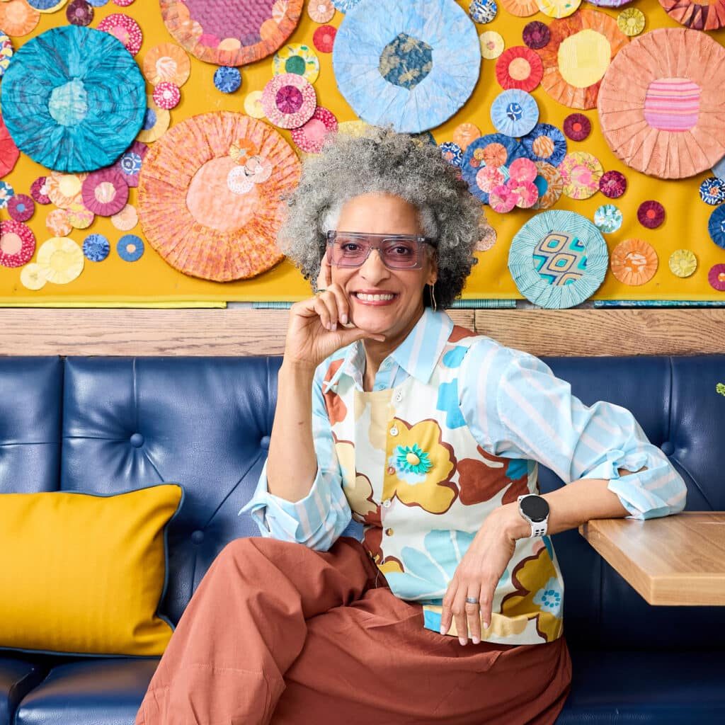 Chef Carla Hall at her new restaurant in DC, bumblerbirds