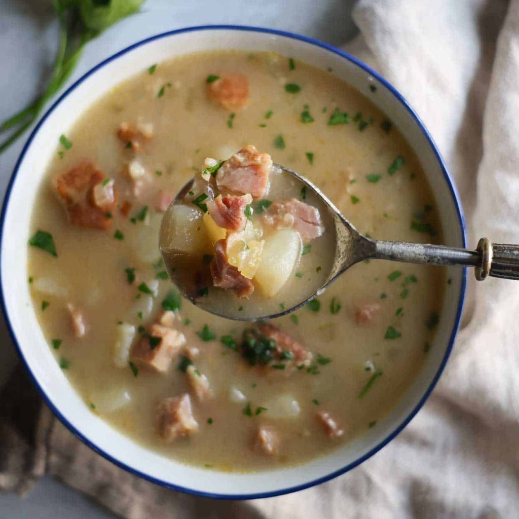 Heathy Ham and Potato Soup
