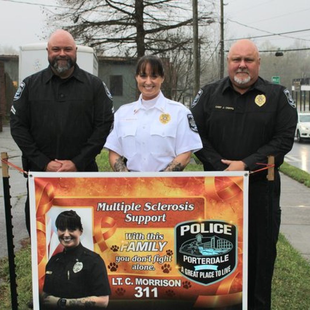 MS AWARENESS: Porterdale Police honor Lt. Cortney Morrison during Multiple Sclerosis Awareness Month