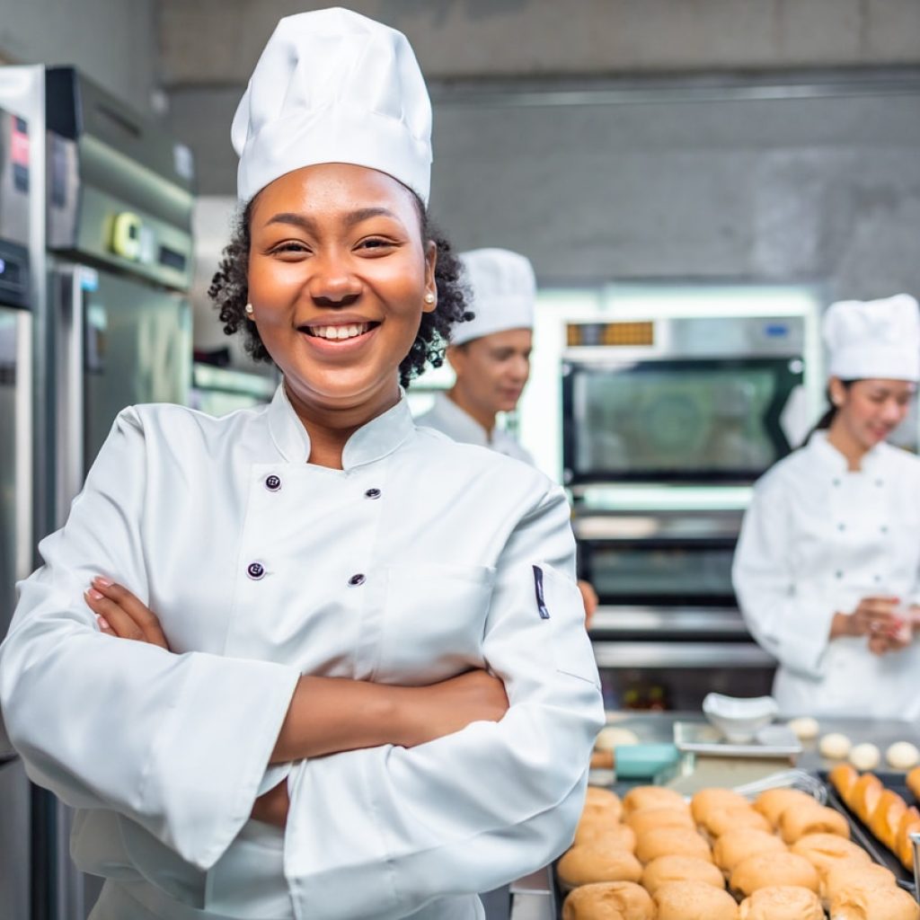 Young Black female baker