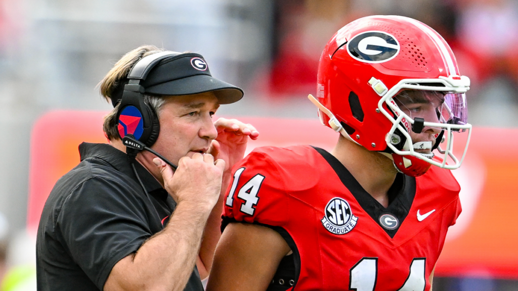 Georgia coach Kirby Smart says Gunner Stockton is ‘great’ after offseason knee injury Georgia coach Kirby Smart says Gunner Stockton is 'great' after offseason knee injury