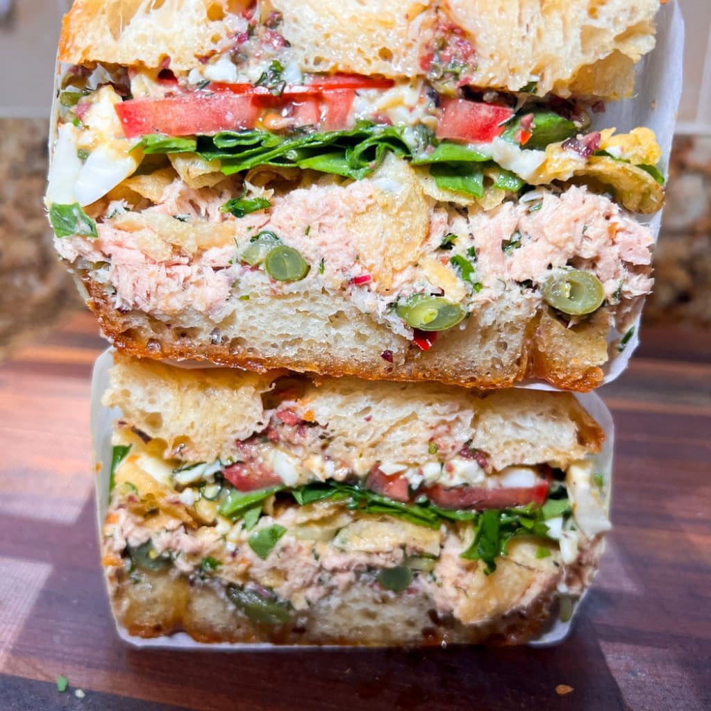 Pan Bagnat On Focaccia