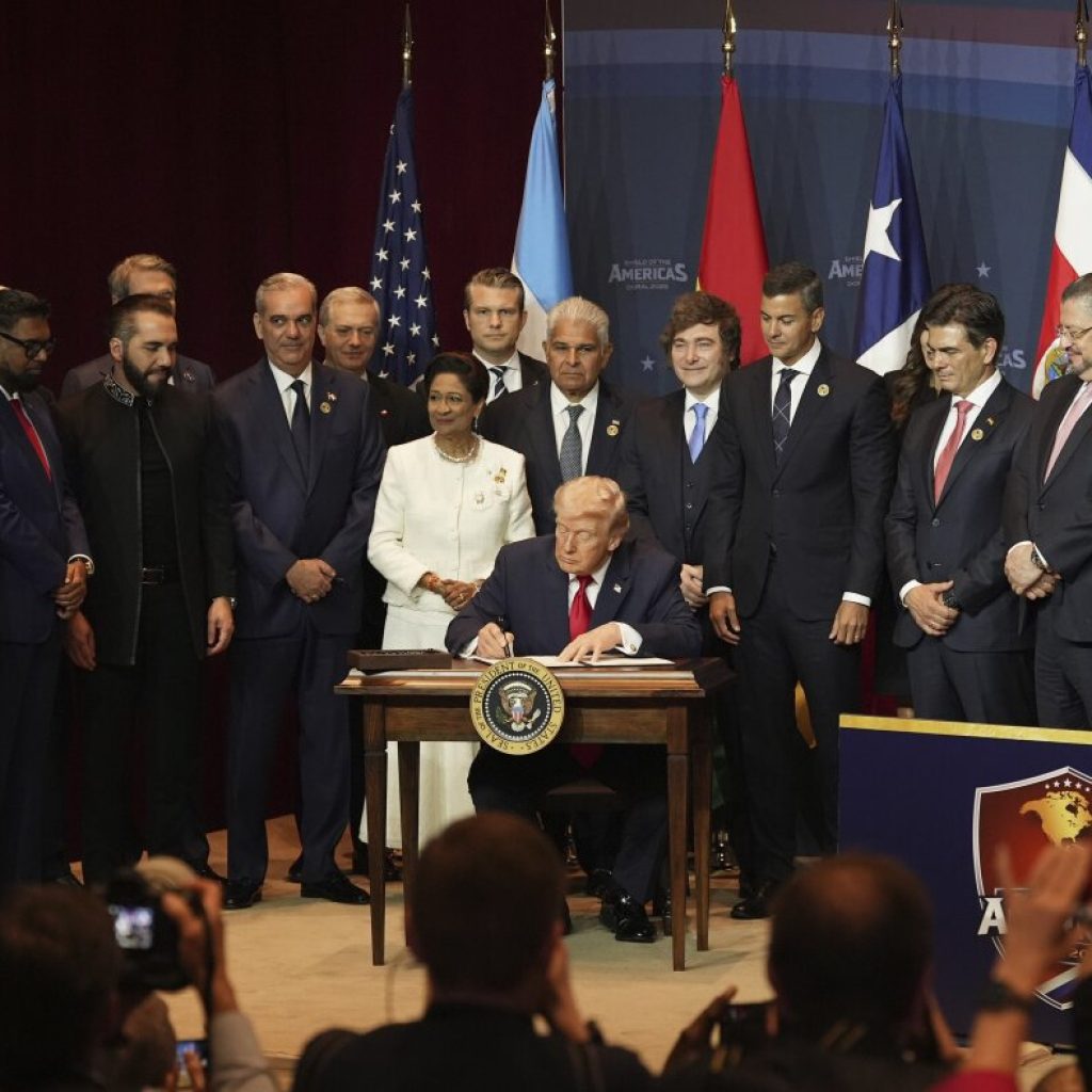 Trump vows to ‘take care of Cuba,’ praises Venezuela cooperation at summit : NPR Trump vows to 'take care of Cuba,' praises Venezuela cooperation at summit : NPR