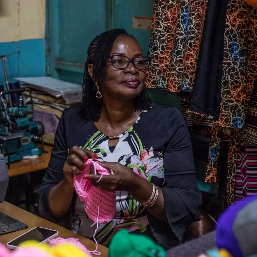 A breast cancer survivor knits prostheses in Kenya as silicone ones are costly