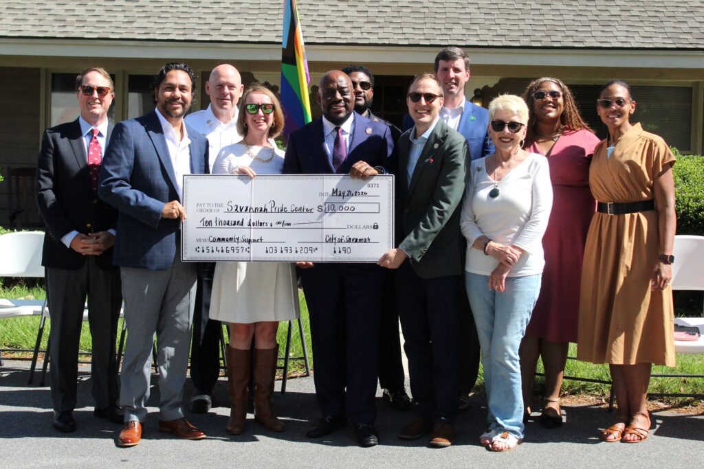 Check Presentation, MOU Signal New Beginning with City of Savannah and Savannah Pride Center • Savannah, GA