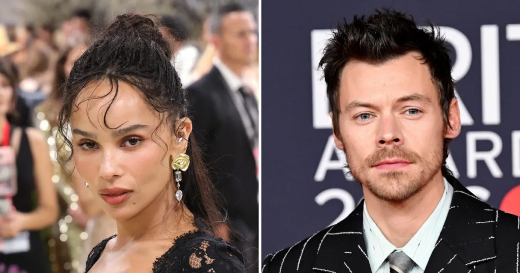 Zoe Kravitz Seen at Harry Styles' Concert Amid Engagement