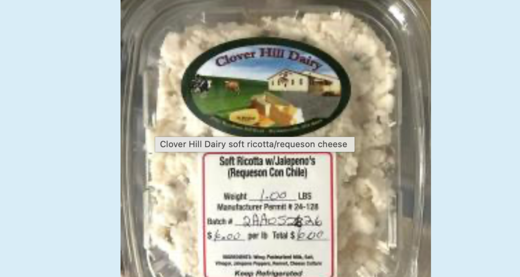 Deadly Listeria outbreak traced to Clover Hill cheese
