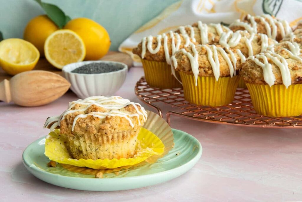 Lemon Poppy Seed Muffins with Streusel