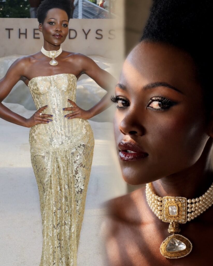 Lupita Nyong’o Nicholas Oakwell Couture The Odyssey Premiere Gown-Old Hollywood Inspired