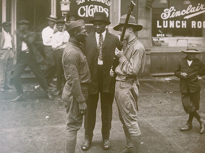 Will Black and White American Soldiers Face Off Like They Did in 1919 Will Black and White American Soldiers Face Off Like They Did in 1919