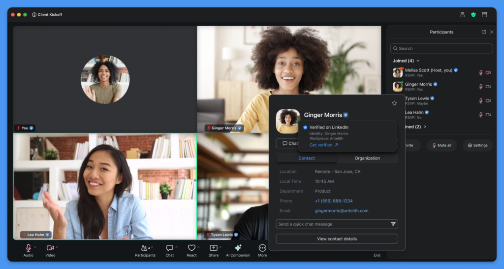 Zoom patches critical security flaw which could have let hackers hijack accounts Zoom Verified on LinkedIn Example