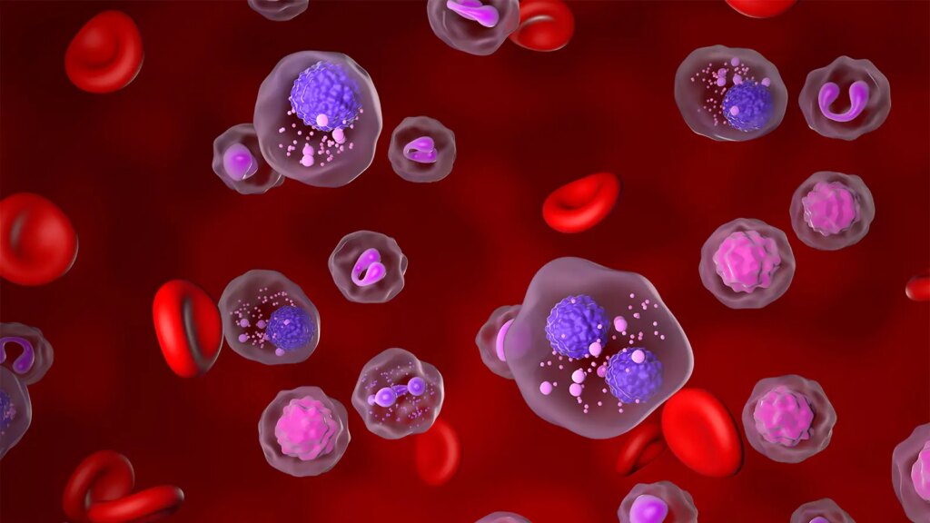FDA Approves First CELMoD Drug for Multiple Myeloma A computer rendering of multiple myeloma cells.