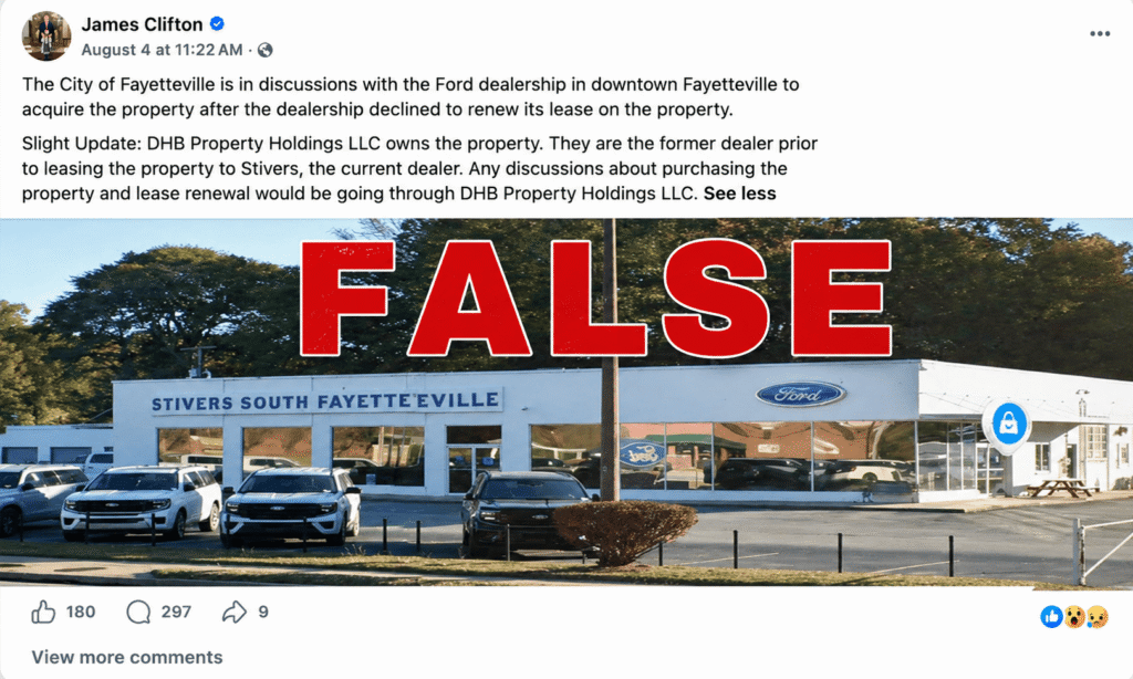 Stivers Ford Says Fayetteville Dealership Is Not Leaving Stivers Ford Says Fayetteville Dealership Is Not Leaving