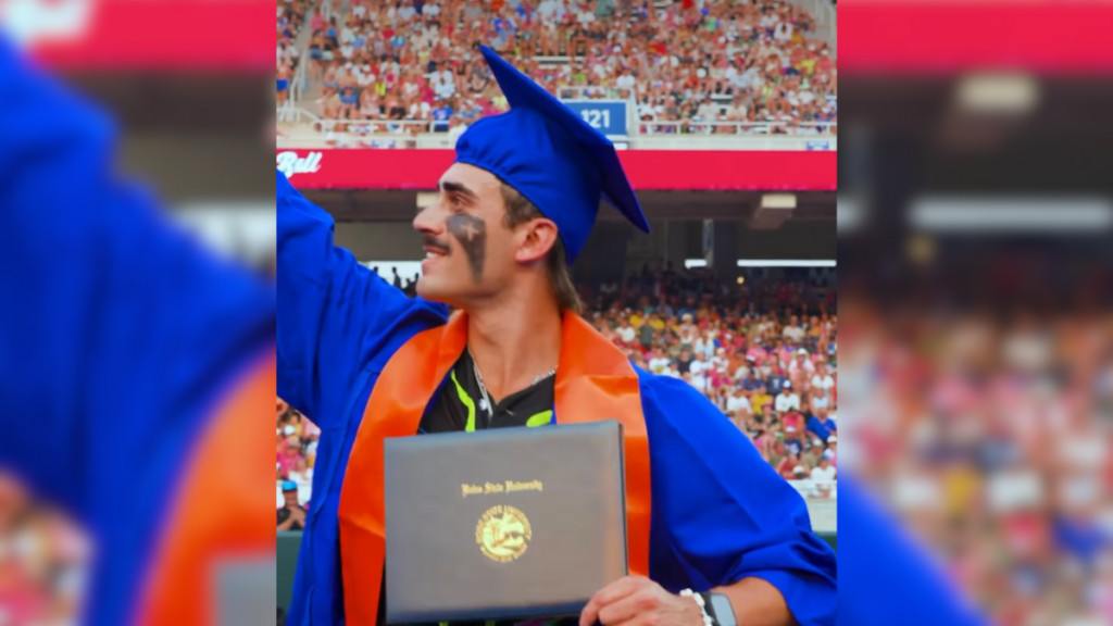 Banana Ball Player Is Viral Sneaking Into Boise State Graduation