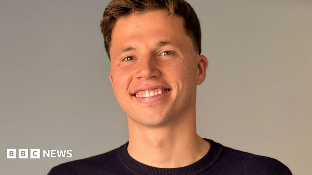 This Olympian curbed his unhealthy porn habit – here are the signs and steps to recovery Freddie Woodward: a young man with short dark hair sits on a grey sofa, smiling at the camera. He has short brown hair and wears a navy jumper.