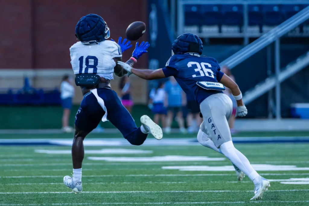 Positives on both sides of the ball highlight GS Football first scrimmage