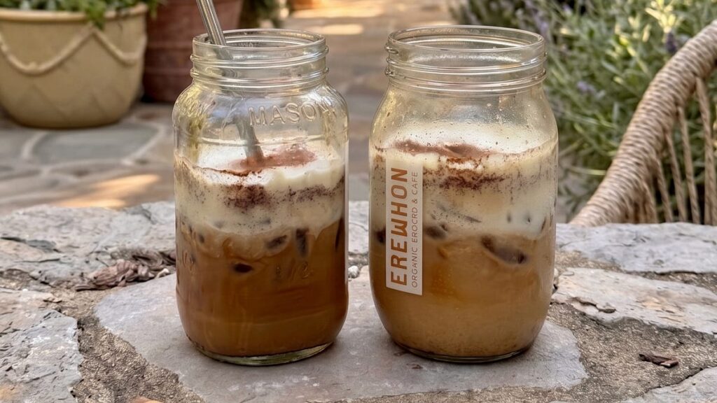 Brown Sugar Cinnamon Shaken Espresso with Salted Vanilla Cold Foam (Starbucks-Inspired, No Refined Sugar) Brown Sugar Cinnamon Shaken Espresso with Salted Vanilla Cold Foam (Starbucks-Inspired, No Refined Sugar)