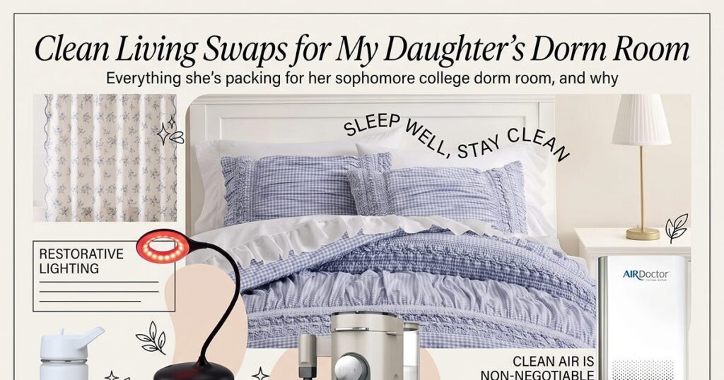 Clean Living Swaps for My Daughter’s Dorm Room Clean Living Swaps for My Daughter's Dorm Room