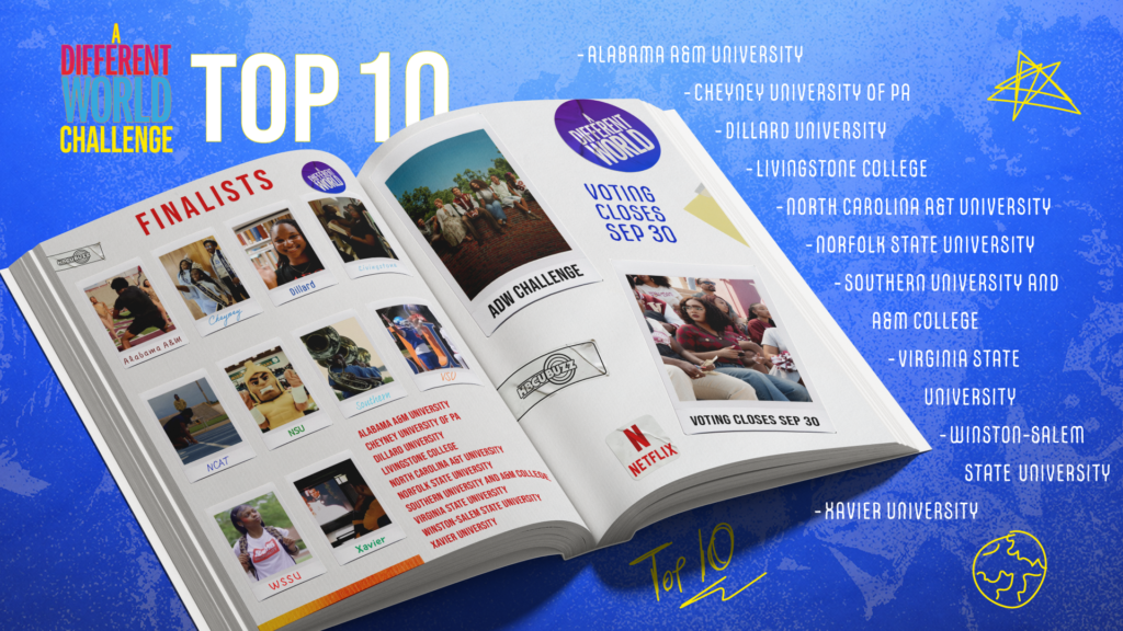 A Different World Challenge: Top 10 HBCU Finalists & Vote