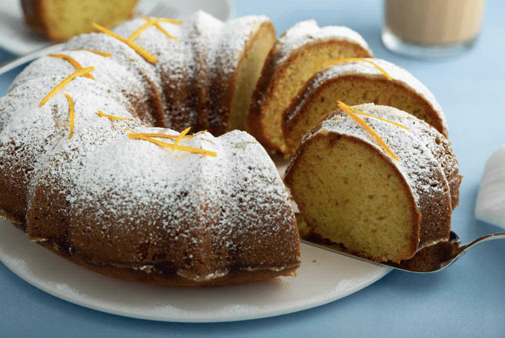 Orange-Scented Olive Oil Bundt Cake — Eating With Erica Orange-scented olive oil bundt cake dusted with powdered sugar